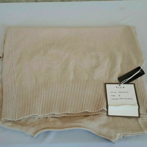 New Vila Milano Gray Knit Sleeveless Tank Top - Picture 4 of 5